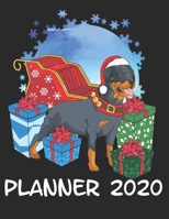 Planner 2020: Planner Weekly and Monthly for 2020 Calendar Business Planners Organizer For To do list 8,5“ x 11“ with Rottweiler Dog Doggy Pet Animal Gifts For Christmas Lover Xmas Season Doglover 1698298005 Book Cover