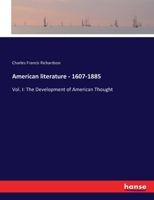 American Literature, 1607-1885; Volume 1 134616312X Book Cover