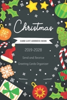 Christmas Card List Address Book: Address Book with Christmas Card Log | Ten Year Address Organizer with A-Z Tab | Send and Receive Greeting Cards ... & Mailings Tracker (Christmas Card Log Book) 1707104549 Book Cover
