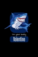 Valentine shark - funny valentines day humor: Blank Lined Notebook Journal for Work, School, Office 6x9 110 page 1677275863 Book Cover