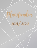 Planificador 2021-2022: Agenda ANUAL 2021 2022 grande con horas /semana vista - español | gris | 13 meses | Planificadora diaria y mensual ,calendario B0949CVNLP Book Cover