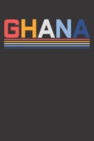 Notebook: Ghana Ghanaian Pride Country Africa Gift College Ruled 6x9 120 Pages 1084166976 Book Cover