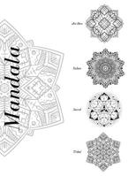 Mandala Art Deco Indian Sacred Tribal: Cahier de Coloriage Mandala 80 MANDALAS DIFF�RENTS AVEC 4 SUJETS DIFF�RENTS 1070110736 Book Cover