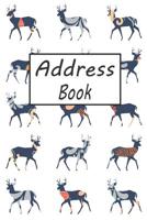 Address Book: Cute Deer Addresses Book with Names, Address, Birthday, Phone Number, Work, Email, Social Media and Notes 1799019373 Book Cover