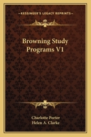 Browning Study Programs V1 1163610461 Book Cover