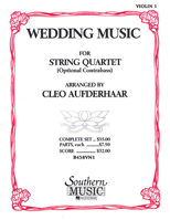 Wedding Music: String Solos & Ensemble/String Quartet 1581060823 Book Cover