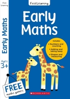 Maths workbook for Ages 3-5: This preschool maths activity book includes a free counting game and rewards certificate (Scholastic First Learning) 1407184059 Book Cover