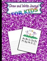 Draw and Write Journal for Kids: Purple Glitter K-2 Primary Composition Notebook with Picture Space l Drawing Space l 8.5 x 11 l Primary Story Journal Dotted Midline and Picture Space 1698930135 Book Cover