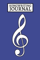 Songwriting Journal: Violet Blank Lined And Manuscript Paper Notebook, Gifts For Guitarists, Musicians, Music Lovers, Enthusiasts, Teachers, Women and Men (6 x 9) 1677299606 Book Cover