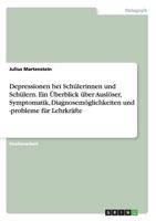 Depressionen Bei Schulerinnen Und Schulern. Ein Uberblick Uber Ausloser, Symptomatik, Diagnosemoglichkeiten Und -Probleme Fur Lehrkrafte 3668185212 Book Cover