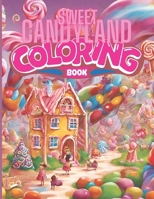 Sweet Candyland Coloring Book: A Sweet Treat Coloring Book for Adults B0CRB6GNTS Book Cover