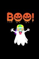 Boo: Funny Notebook With Ghost Cover Halloween Gift For Kids Boys Girls Creepy Pumpkin 1697512151 Book Cover
