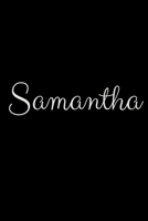 Samantha: notebook with the name on the cover, elegant, discreet, official notebook for notes 1657894134 Book Cover