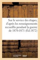 Études sur le service des étapes, d'après les renseignements personnels 201919001X Book Cover