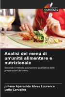 Analisi del menu di un'unità alimentare e nutrizionale 620750108X Book Cover