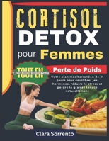 CORTISOL DETOX pour Femmes Perte de Poids: Votre plan méditerranéen de 21 jours pour équilibrer les hormones, réduire le stress et perdre la graisse tenace naturellement (French Edition) B0FS555FBV Book Cover