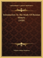 Introduction to the Study of Russian History 1346854556 Book Cover