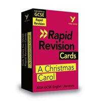 York Notes for Aqa GCSE Rapid Revision Cards: A Christmas Carol Catch Up, Revise and Be Ready for and 2023 and 2024 Exams and Assessments 129227364X Book Cover