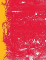 Red And Gold: (8.5 x 11 Lined) Blank Journal Grunge Team Color Notebook 1729081746 Book Cover