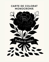 Carte de colorat monocroma - Parfum de umbre (Romanian Edition) 4143246740 Book Cover
