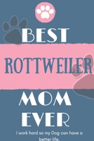 Best Rottweiler Mom Ever Notebook Gift: Lined Notebook / Journal Gift, 120 Pages, 6x9, Soft Cover, Matte Finish 1651113998 Book Cover