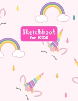 Sketchbook for Kids: Unicorn Unicorn Large Sketch Book for Sketching, Drawing, Creative Doodling Notepad and Activity Book - Birthday and Christmas Gift Ideas for Kids, Boys, Girls, Teens and Women -  1655597337 Book Cover