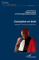 L'exception en droit: Mélanges en l'honneur de Jospeh Owona (Études Africaines) (French Edition) 2343233292 Book Cover