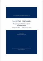 Marital Discord (Occasional Papers) 1565644468 Book Cover