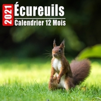 Calendrier 2021 Écureuils: Mini Photos Calendrier Écureuils Et Organisateur Mensuel Avec Citations Inspirantes Chaque Mois B08HJ5DFMK Book Cover