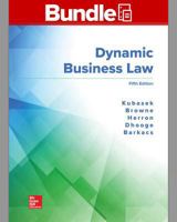 GEN COMBO LOOSELEAF DYNAMIC BUSINESS LAW with CONNECT Access Card 1260696456 Book Cover