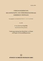 Trocknungsvorgange Beim Beschichten Von Papier Und Pappen Mit Kunststoffdispersionen 3663037630 Book Cover