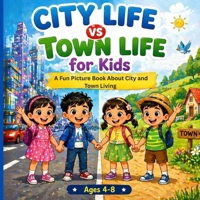 CITY LIFE VS TOWN LIFE FOR KIDS: A Fun Picture Book About City and Town Living B0GYWQGFDL Book Cover