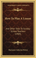 How to Plan a Lesson 1017322732 Book Cover