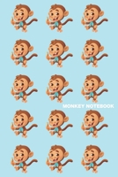 Monkey Notebook: Lined paper notebook. 120 pages (6"x9"), Matte. 1654556424 Book Cover