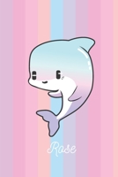 Rose: Dauphin: Personalis� Carnet De Notes Cadeau Lign� Pour Les Filles Et �tudiantes 1674530420 Book Cover