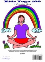 Kids Yoga 100 : An Interactive Yoga Coloring Book 0988970805 Book Cover