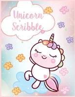 Unicorn scribble: Unicorn Coloring Books for Girls Ages 8-12 by Unicorn Scribble 1087315158 Book Cover