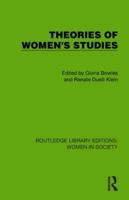 Theories of Women's Studies 0710094884 Book Cover