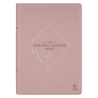 Nlt, the Spiritual Growth Bible Faux Leather, Dusty Mauve 063800411X Book Cover