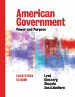 American Government: Power and Purpose 0393283755 Book Cover