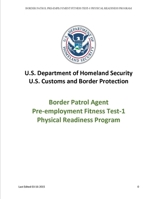 Border Patrol Agent Pre-Employment Fitness Test-1 Physical Readiness Program 1365032728 Book Cover