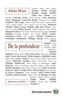 De la Profondeur 249238179X Book Cover