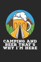 Bier Camping Notizbuch: Bier Camping Notizbuch für Liebhaber / Notizheft / Notizblock A5 (6x9in) Dotted Notebook / Punkteraster / 120 gepunktete Seiten (German Edition) 1671373707 Book Cover