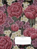 Composition Book Flowers 1093668059 Book Cover