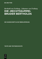 Die Handschriftliche �berlieferung 3484103558 Book Cover