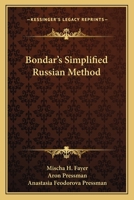 Bondar's Simplified Russian Method 1163806099 Book Cover