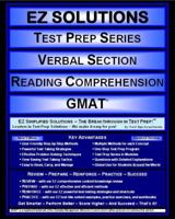 EZ Solutions Test Prep Series Verbal Section Reading Comprehension GMAT 1605629537 Book Cover