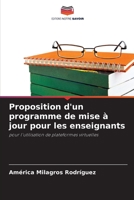 Proposition d'un programme de mise à jour pour les enseignants: pour l'utilisation de plateformes virtuelles 6204150294 Book Cover