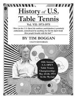 History of U.S. Table Tennis Volume 7 1495999572 Book Cover