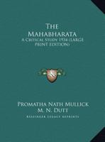 The Mahabharata: A Critical Study 1934 1162739312 Book Cover
